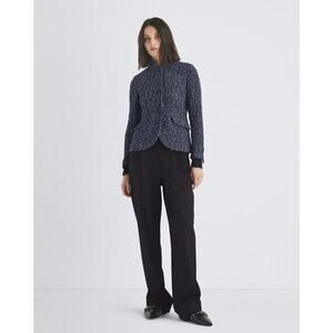 NWT Rag & Bone Slade Tweed Jacket Blazer SIZE 2 Navy Blue #4E461